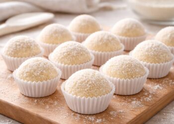 Esse brigadeiro branco tem só 3 ingredientes, não vai ao forno e fica pronto em poucos minutos