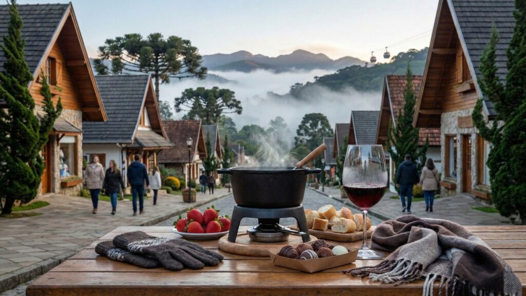 Com 1.628 metros de altitude, do interior de São Paulo combina clima frio, mirantes e comida típica de inverno