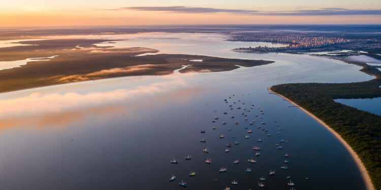Localizada no sul, com 265 km de comprimento, essa é a maior lagoa de todo território brasileiro