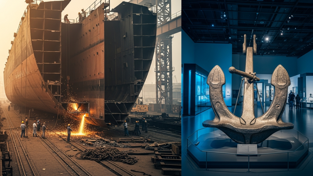 Navio gigantesco cuja dimensão recorde marcou a história da engenharia naval