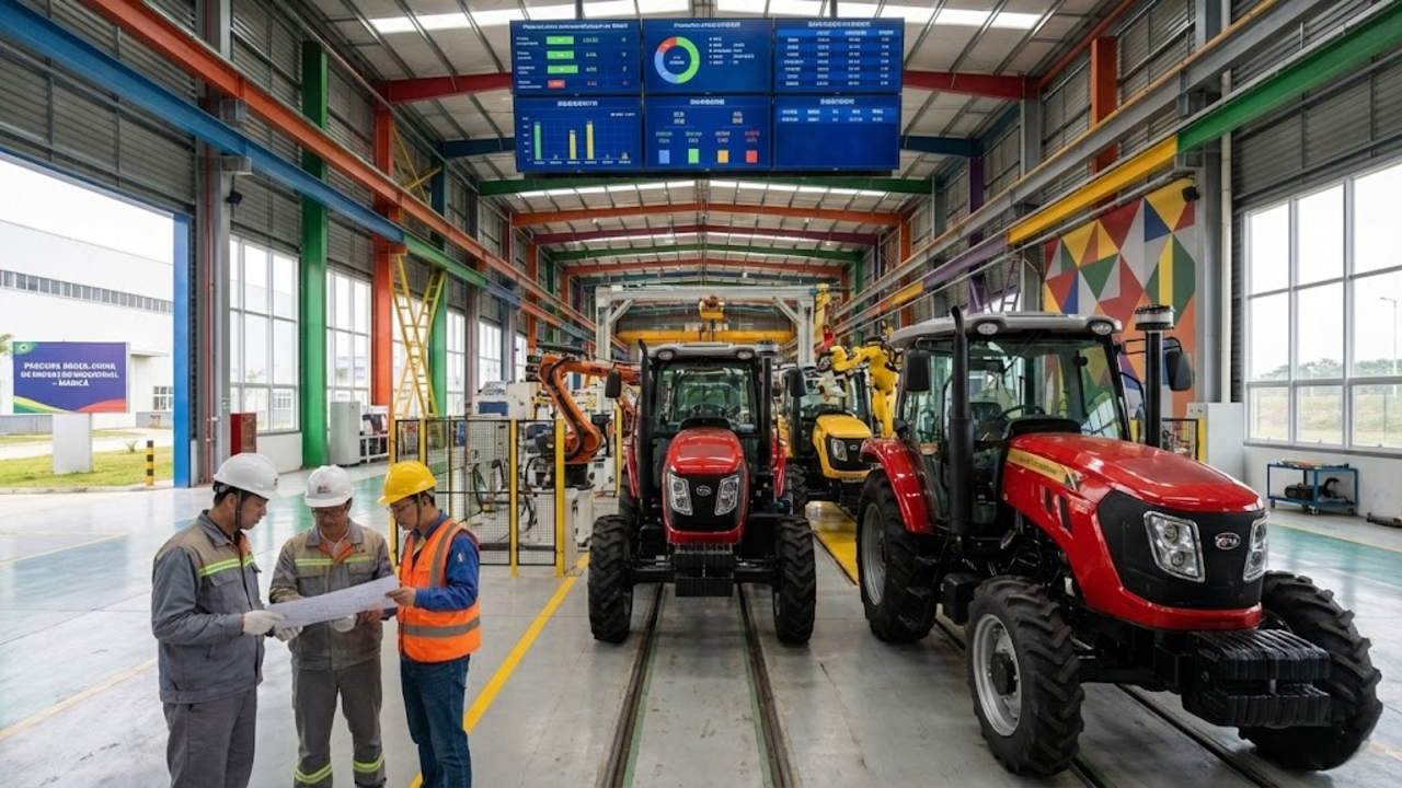 Investimento chinês impulsiona nova fábrica de tratores no Rio de Janeiro