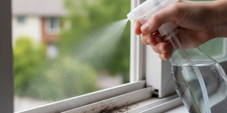 O uso de vinagre nos trilhos das janelas é um truque doméstico que facilita a limpeza de uma das partes mais esquecidas da casa