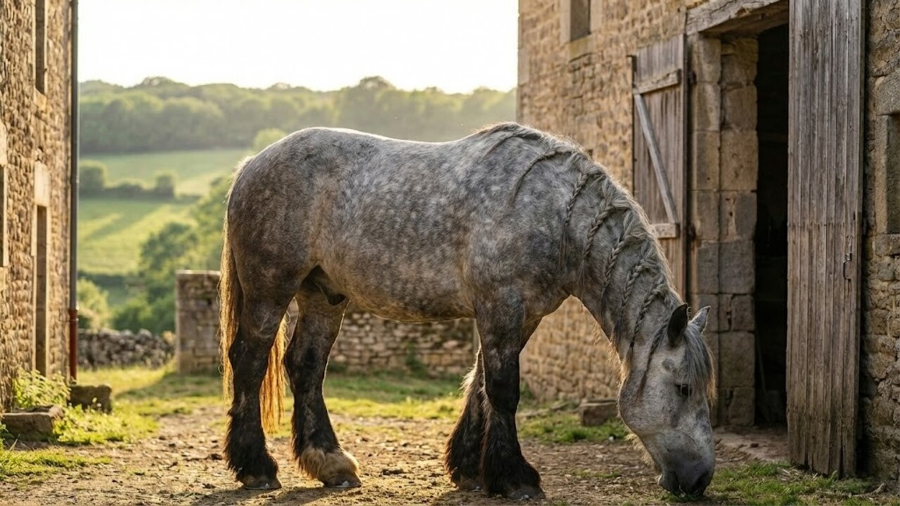 Cavalo de grande porte conhecido pela força, temperamento dócil e montaria extremamente estável