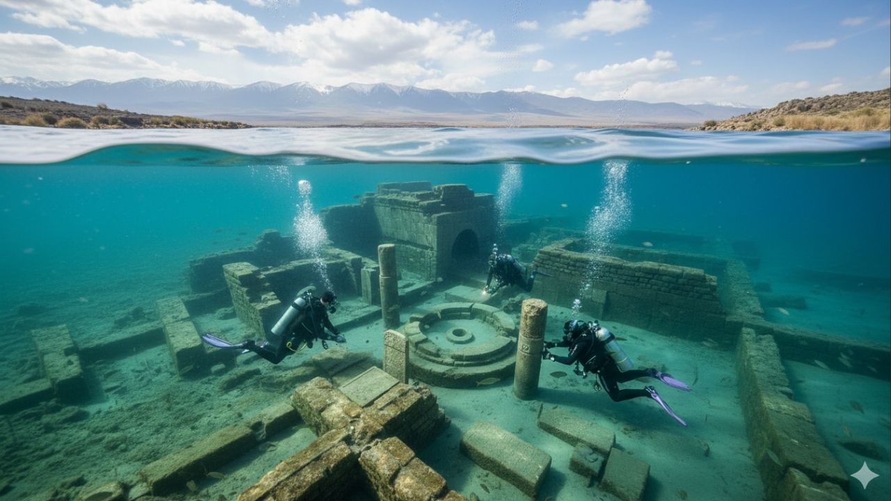 Cidade submersa como Atlântida foi descoberta por arqueólogos após 600 anos de baixo da água