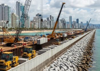 Muralha de 6 km será construída na cidade mais cara do país para impedir que o mar destrua a orla