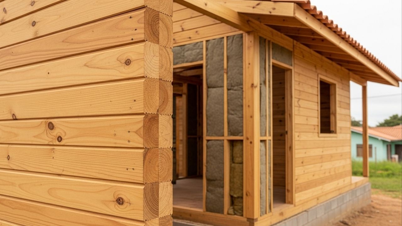 Adeus aos tijolos: essa alternativa reduz o valor da obra e entrega uma casa de 40 metros quadrados pronta para morar em poucos dias