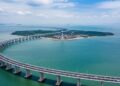 Com 36 km de comprimento e traçado em formato de S, a ponte da Baía de Hangzhou na China reduziu em 120 km o trajeto entre Xangai e Ningbo