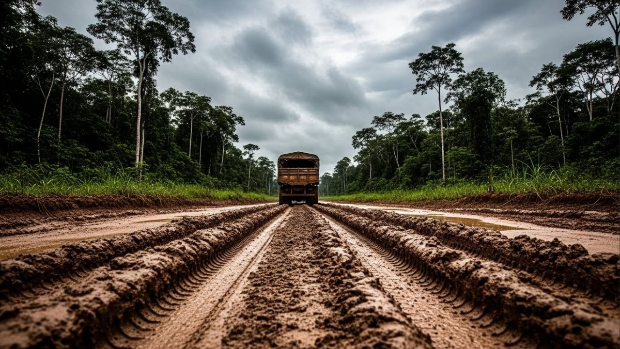 Com 4.260 km, essa rodovia cruza florestas, liga sete estados e trechos que desaparecem na época das chuvas