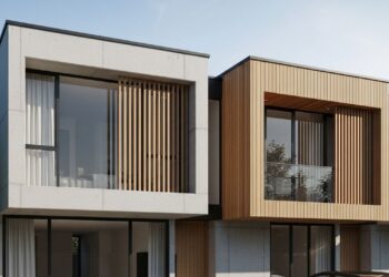 142 metros quadrados, 3 quartos, suíte e varanda em um projeto de casa urbana contemporânea com iluminação e ventilação natural