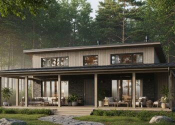 Refúgio rural de 75 metros quadrados com 2 quartos e varanda ampla perfeita para famílias