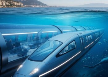 Trêm ultrarrápido que passa por baixo da água e conecta Europa e África com trem de 800 km/h projeto gera controvérsias na velocidade