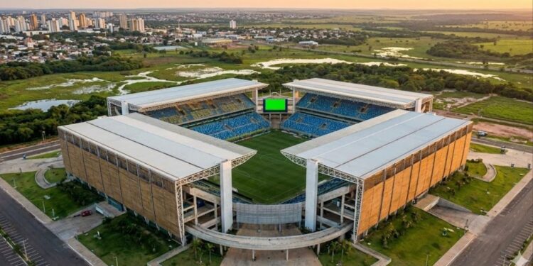 Com estrutura modular e uso de madeira certificada a Arena Pantanal de 42 mil lugares virou o maior exemplo de estádio sustentável no Mato Grosso