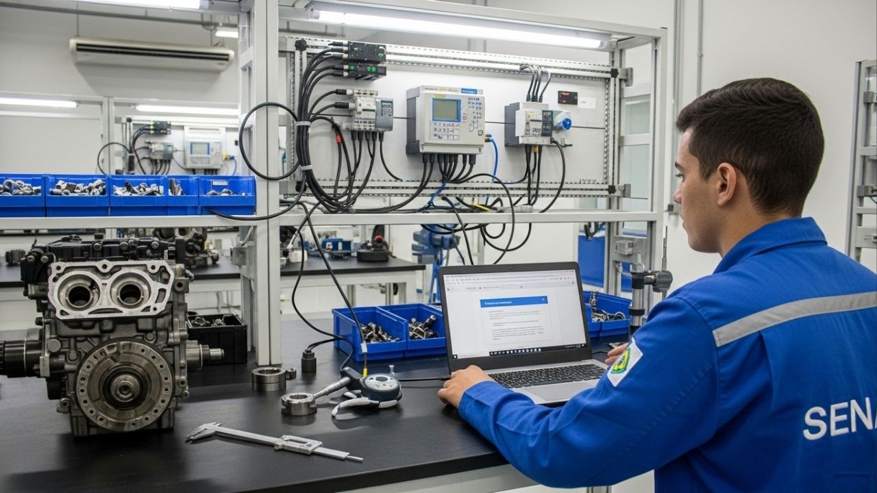 SENAI abre o cofre e libera lista oficial de cursos gratuitos 100% online que vai de IA e Mecânica a Gestão, capacitando brasileiros para a indústria moderna