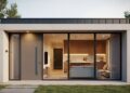 Casa compacta de 36 metros quadrados com design moderno, integração total e acabamento sofisticado para jovens profissionais
