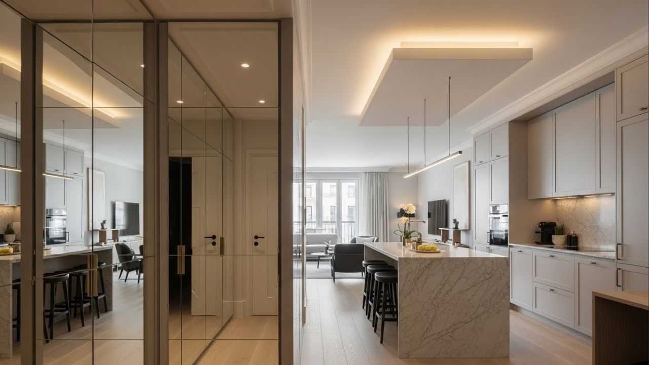 Reforma de apartamento de 125 metros quadrados em lar sofisticado com integração de ambientes e marcenaria inteligente