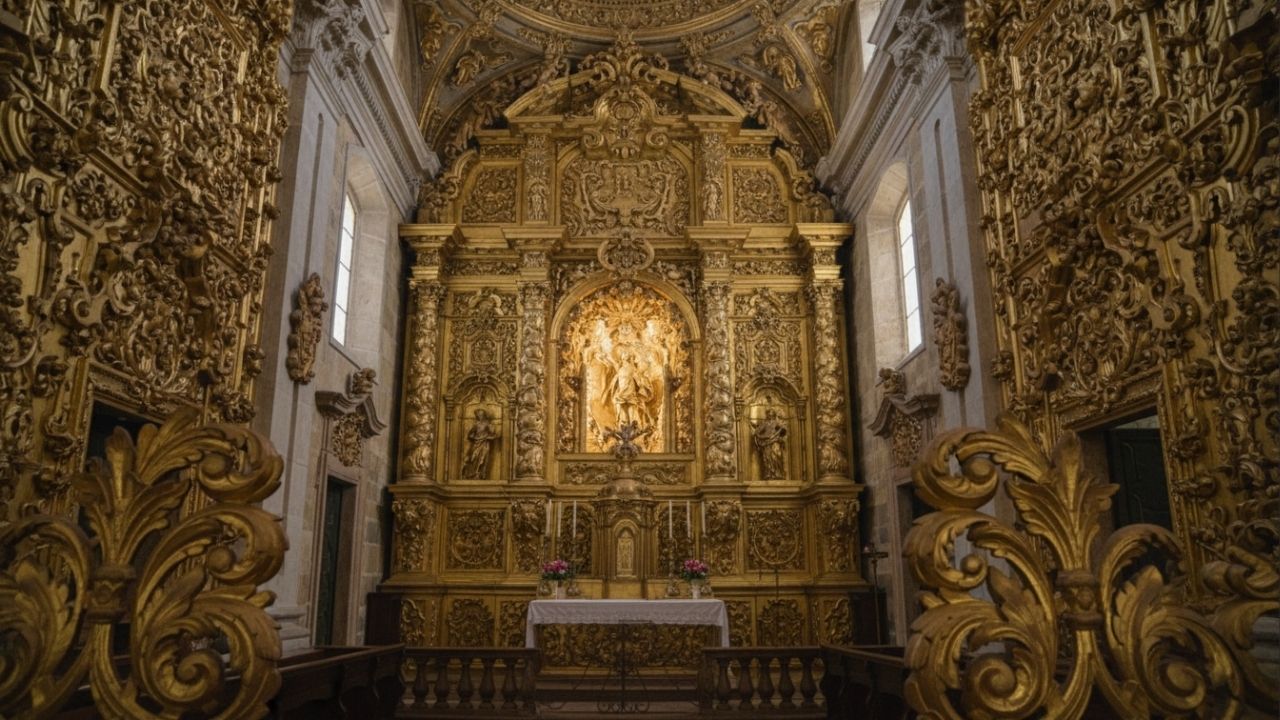 Com toneladas de talha dourada do século XVII e paredes de pedra, o mosteiro beneditino virou a maior joia do barroco luso-brasileiro no Rio