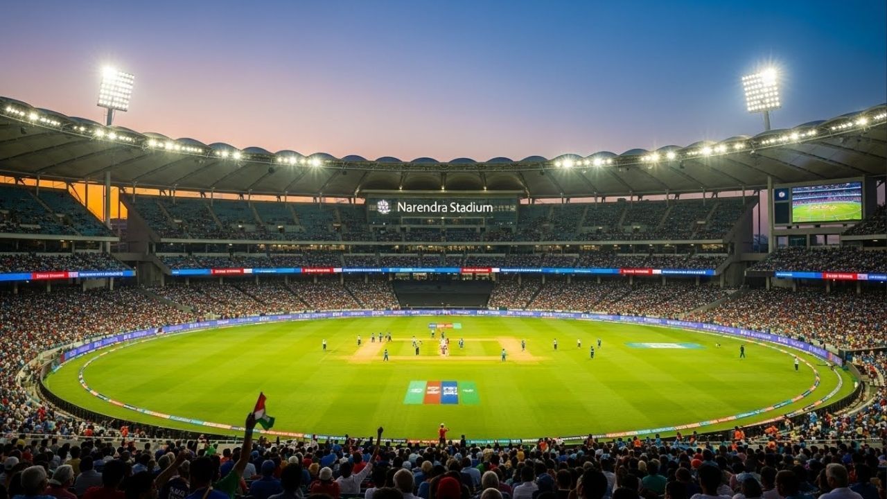 Com capacidade para 132 mil pessoas e um design monumental, a arena indiana se tornou o maior estádio de críquete do mundo