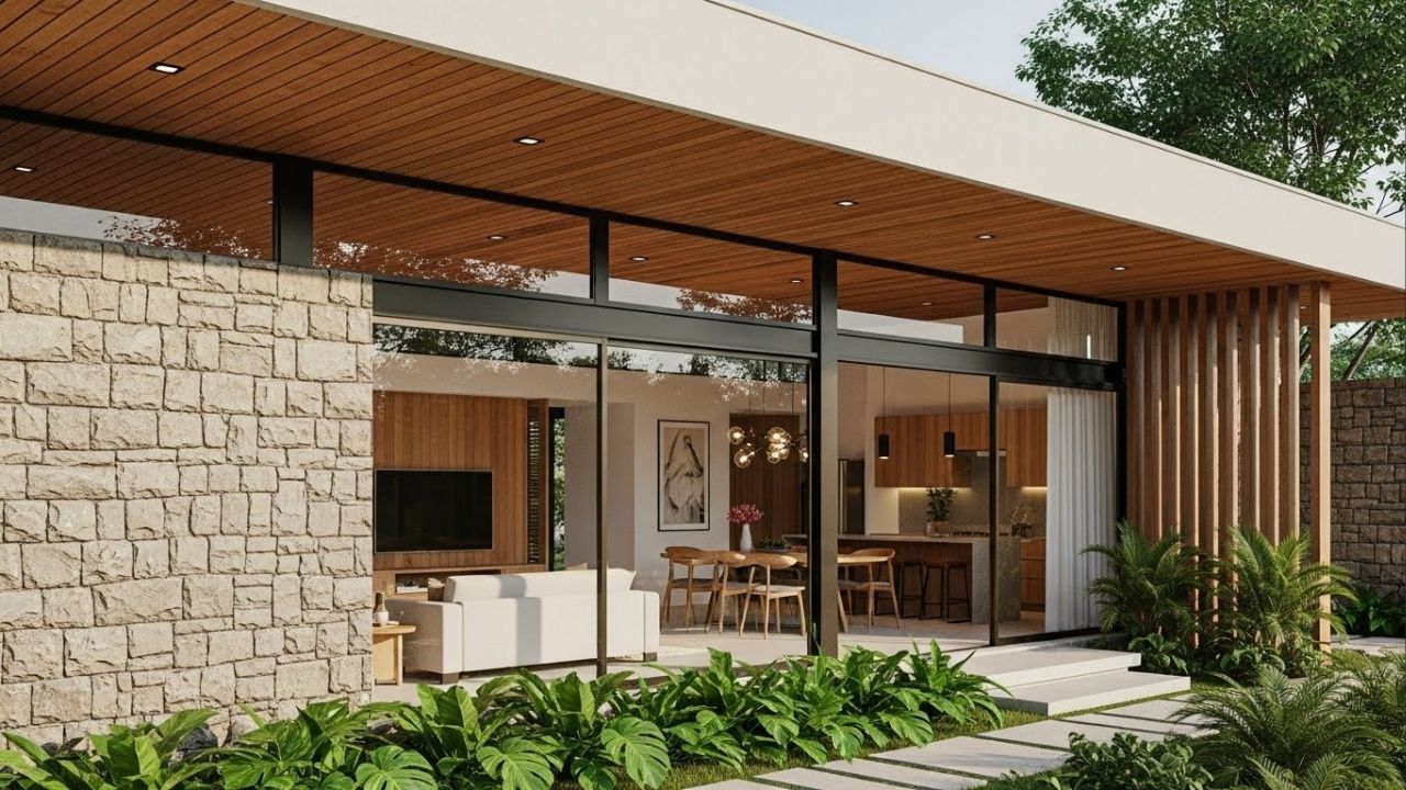 Projeto residencial de 240 m² otimiza ventilação, iluminação e espaços integrados para famílias