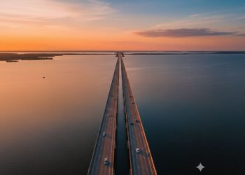 Com seus 38,4 km sobre a água, a ponte do Lago Pontchartrain virou a maior do mundo em trecho contínuo e um marco da infraestrutura americana