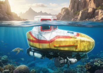 Sozinho, ele fez um submarino caseiro capaz de descer 6 metros abaixo da água