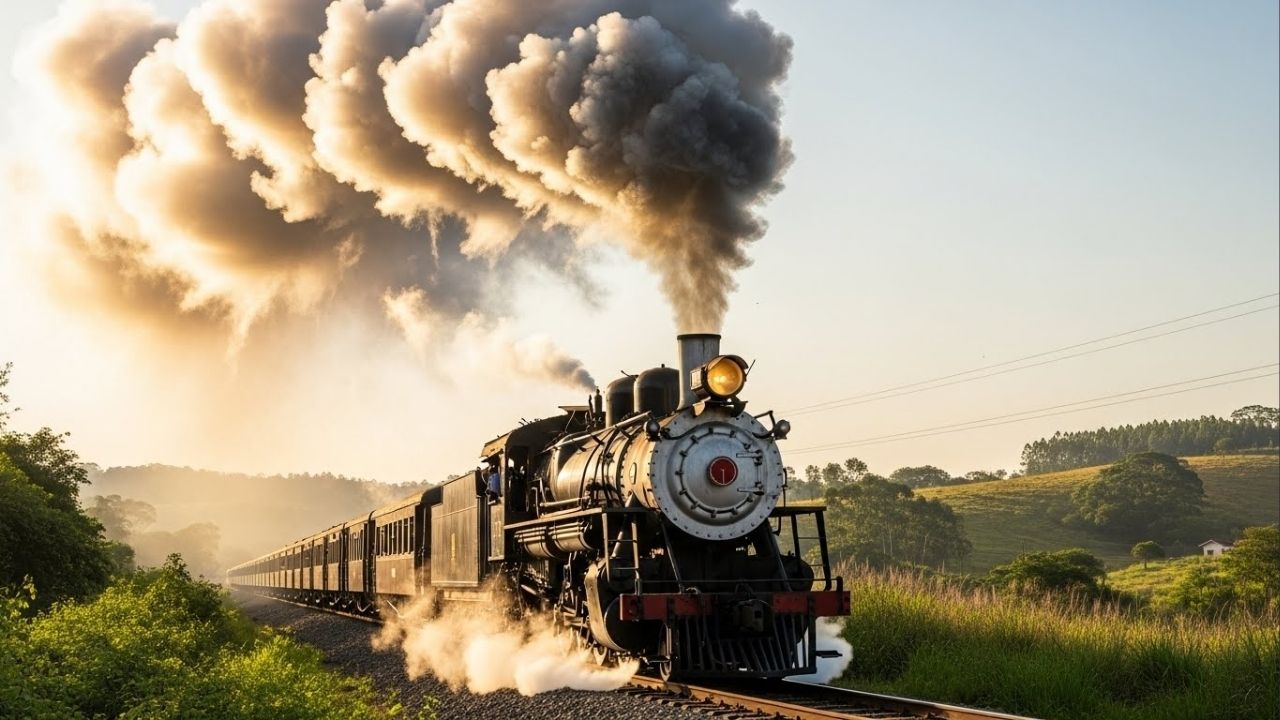 A viagem no tempo para 1872: o trem a vapor centenário que ainda cruza o interior de SP