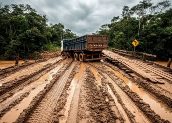 Projetada para ter 8.000 km a Transamazônica ainda possui 1.750 km não pavimentados que se tornam lamaçais intransitáveis 6 meses por ano