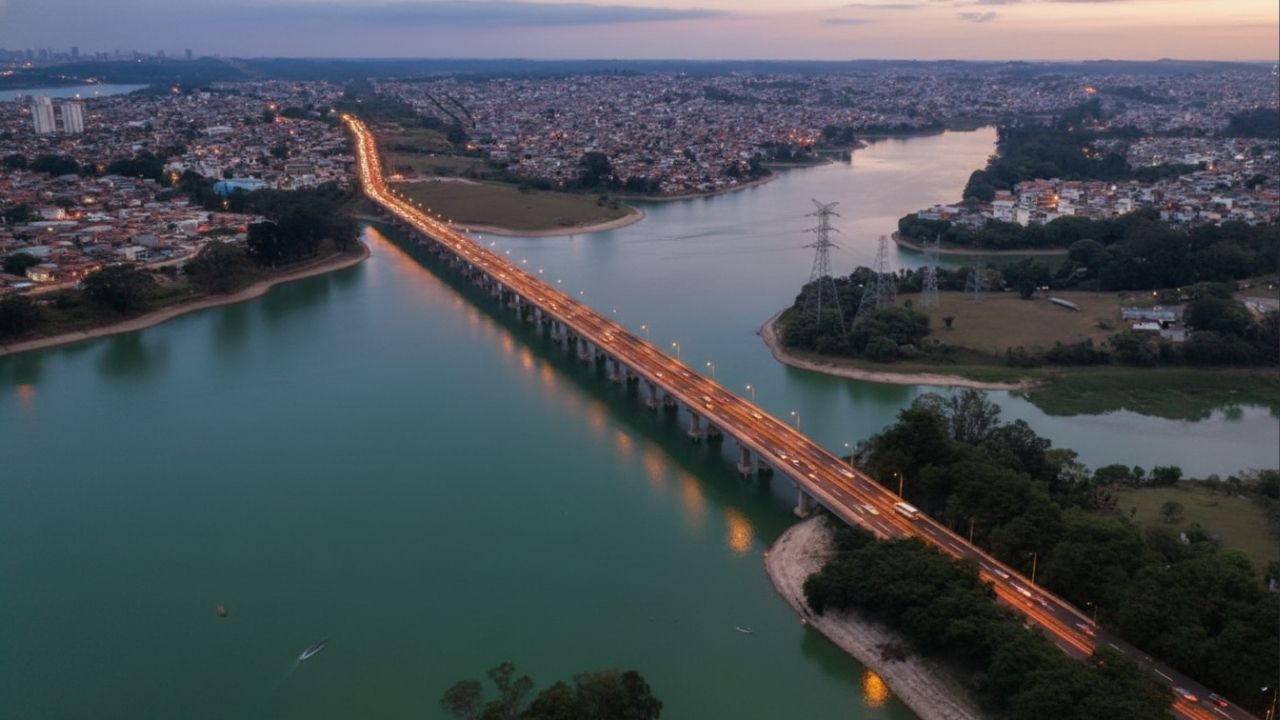 Ponte brasileira de 700m e custo de R$ 450 milhões sobre a Billings promete reduzir trajeto para 14 minutos
