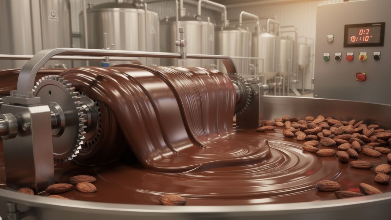 São precisas 400 sementes de cacau para fabricar 500g de chocolate; veja como a indústria processa o fruto para criar a barra perfeita