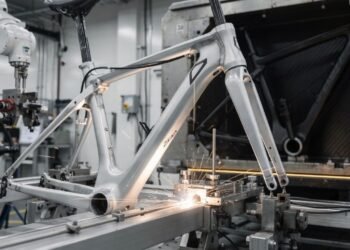 Com tubos de alumínio soldados a laser e testes de impacto rigorosos é assim que a engenharia monta a bicicleta que suporta o seu peso