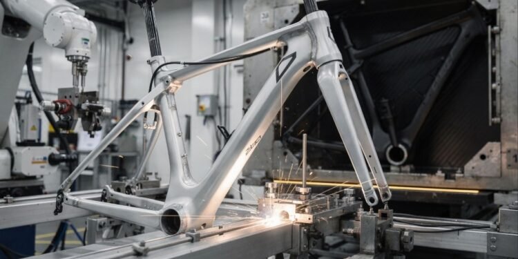 Com tubos de alumínio soldados a laser e testes de impacto rigorosos é assim que a engenharia monta a bicicleta que suporta o seu peso