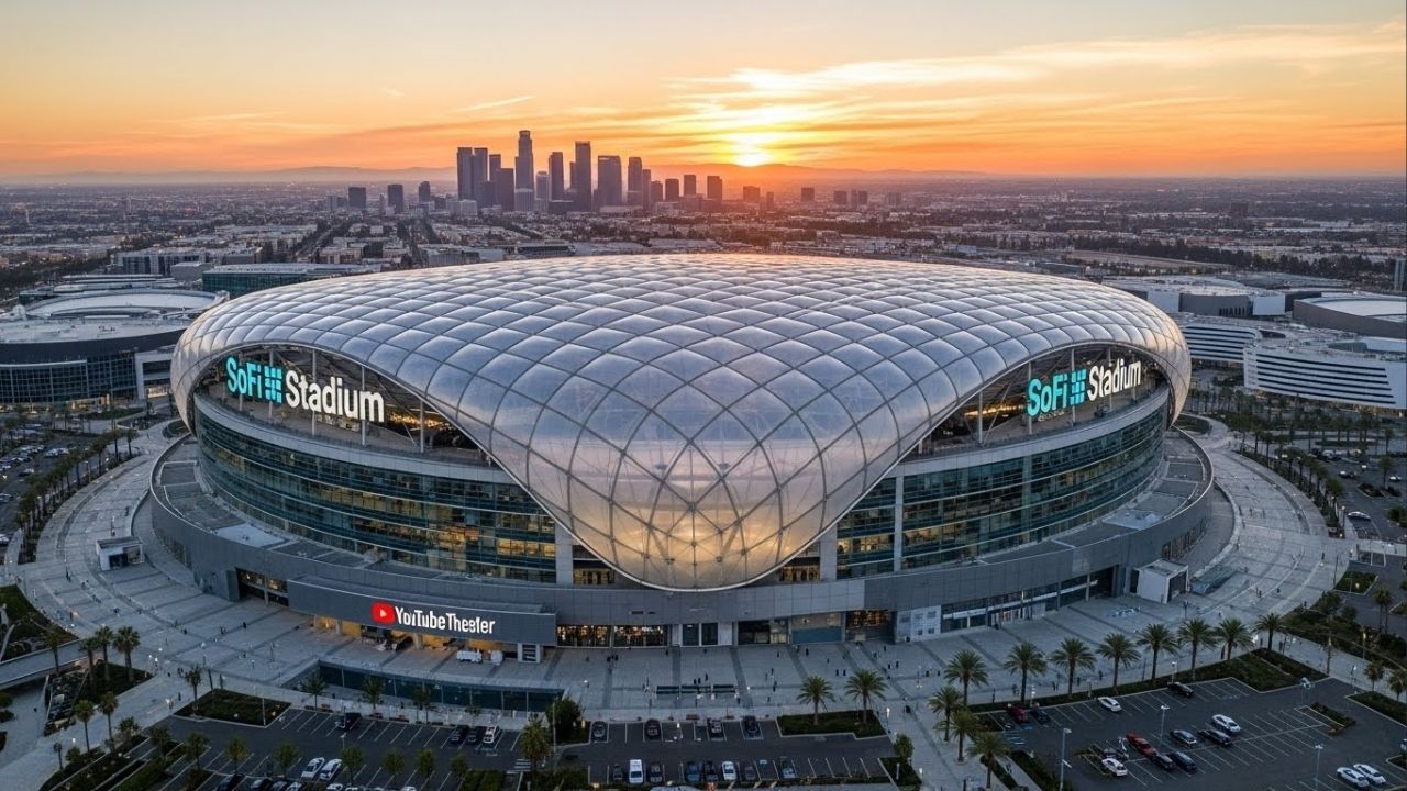 Com custo de US$ 5,5 bilhões e um telão 360º, a arena virou o estádio mais caro e tecnológico já construído no mundo