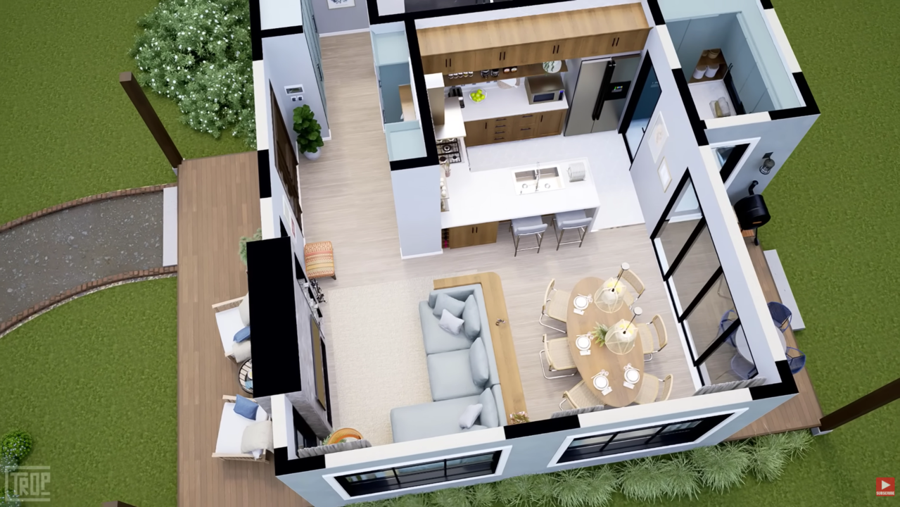 Residência rústica com interior moderno, 3 quartos e 3 banheiros, ideal para iniciar nova fase da vida