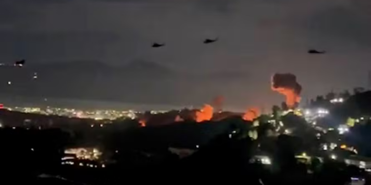 Ataques dos EUA à Venezuela (Foto: Reprodução TV)