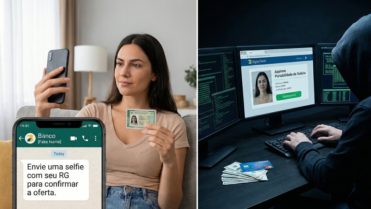 Cuidado, golpistas estão usando seus dados vazados para desviar seu salário para outra conta