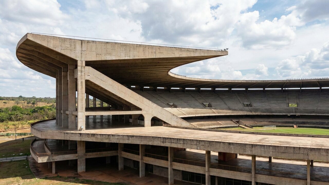 Com 50 mil lugares e projeto de Paulo Mendes da Rocha, o estádio de 1975 virou o maior palco do esporte e de grandes shows em Goiás