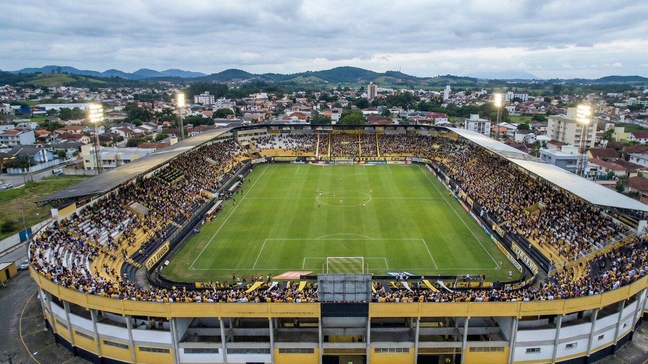 Com capacidade para 19.225 pessoas e inaugurado em 1955, o Heriberto Hülse em Criciúma tornou-se o caldeirão mais imponente do futebol catarinense