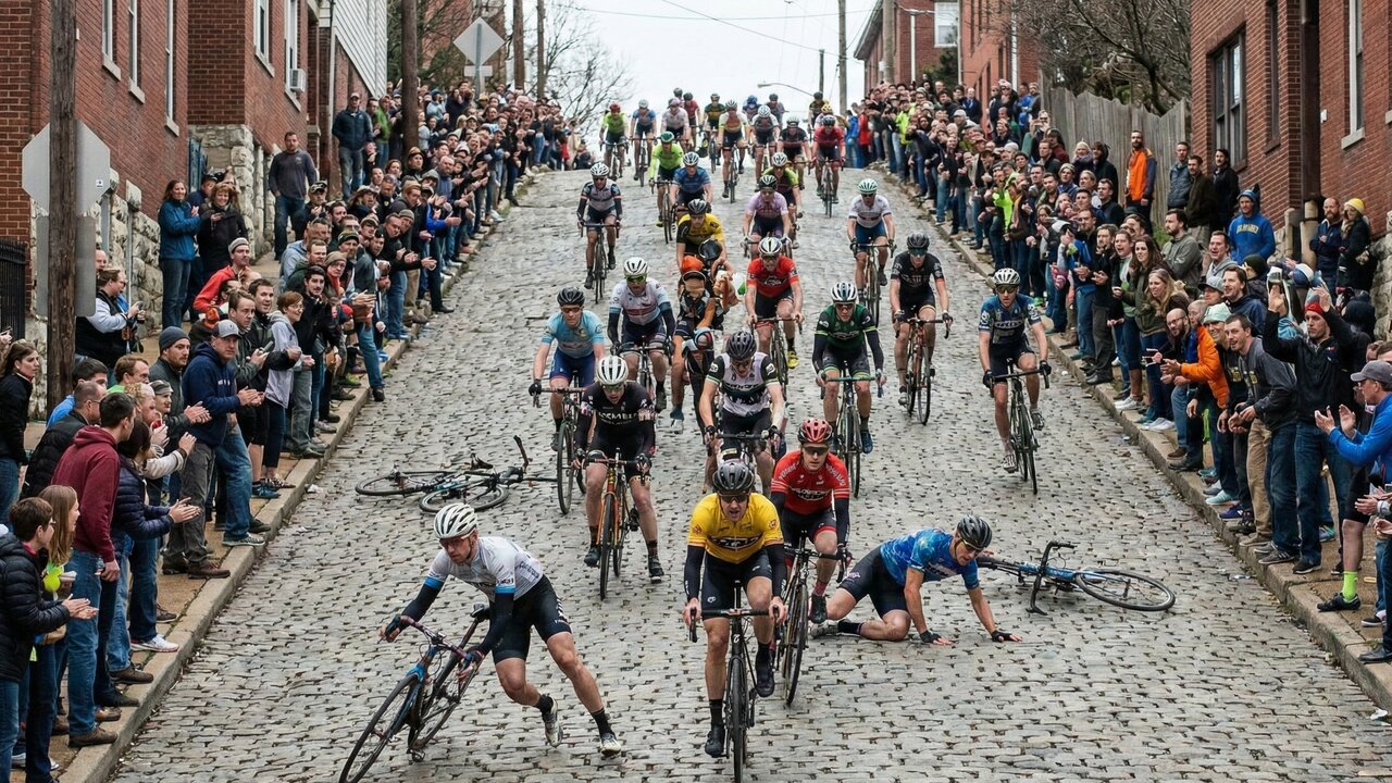 Rua nos EUA vira desafio de gravidade; com 37% de inclinação, a Canton Avenue é uma das vias mais íngremes do mundo