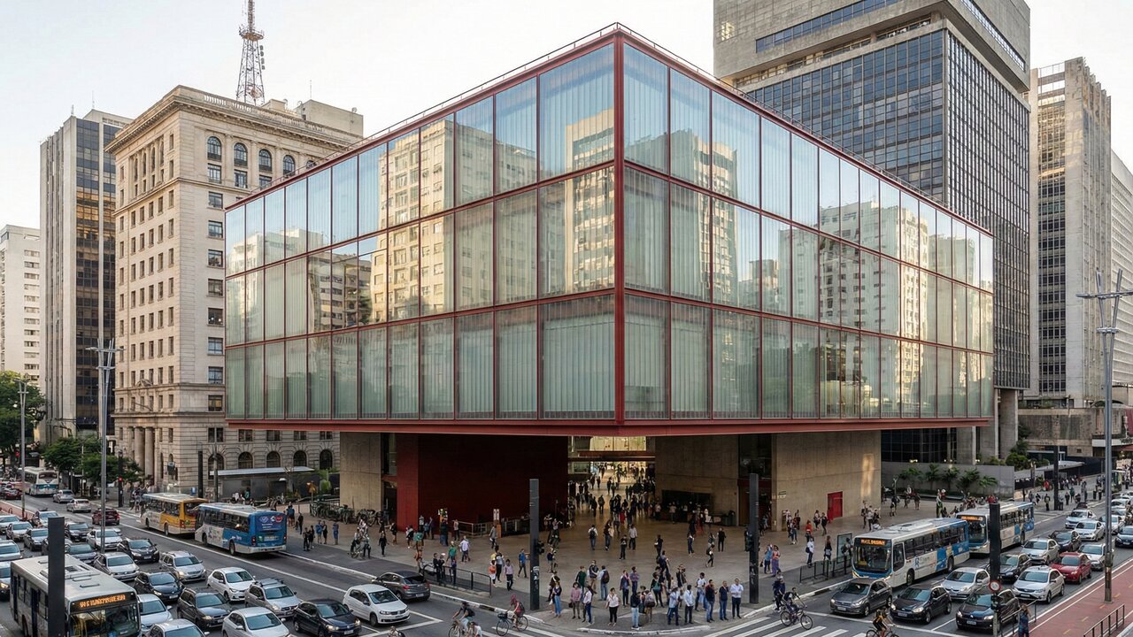 Com sua fachada de vidro e estrutura que "flutua" a 15m do chão, o prédio virou um novo marco cultural e arquitetônico da Avenida Paulista