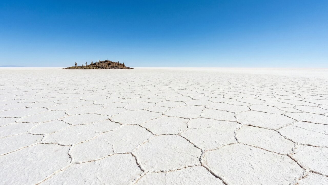 O espelho do céu: o lugar na Bolívia onde o deserto de sal vira um espelho e você caminha sobre as nuvens