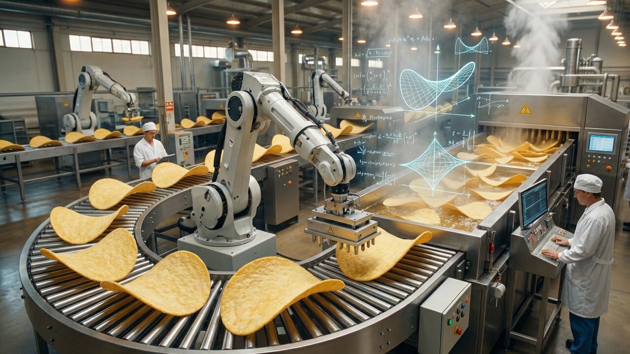 Uma pasta de batata e um molde perfeito: este é o segredo industrial por trás das batatas Pringles