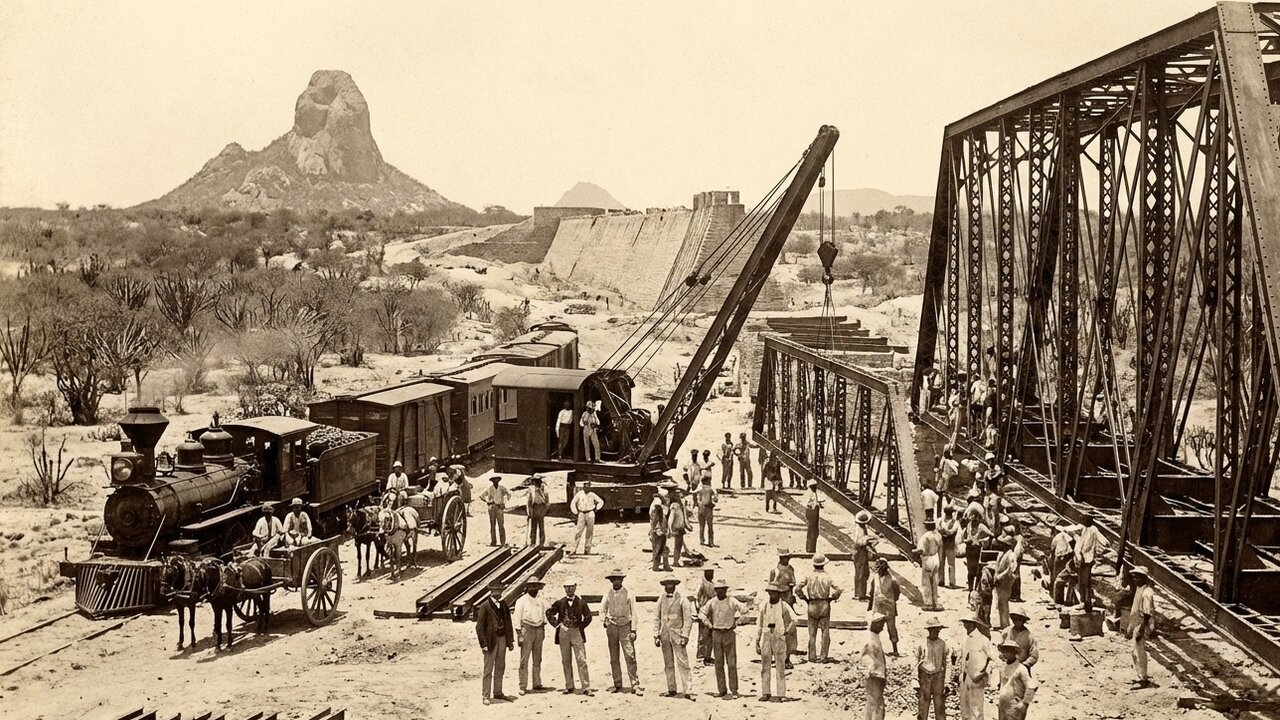 Com sua estrutura trazida da Inglaterra, a ponte metálica virou um ícone da engenharia industrial no coração do sertão cearense