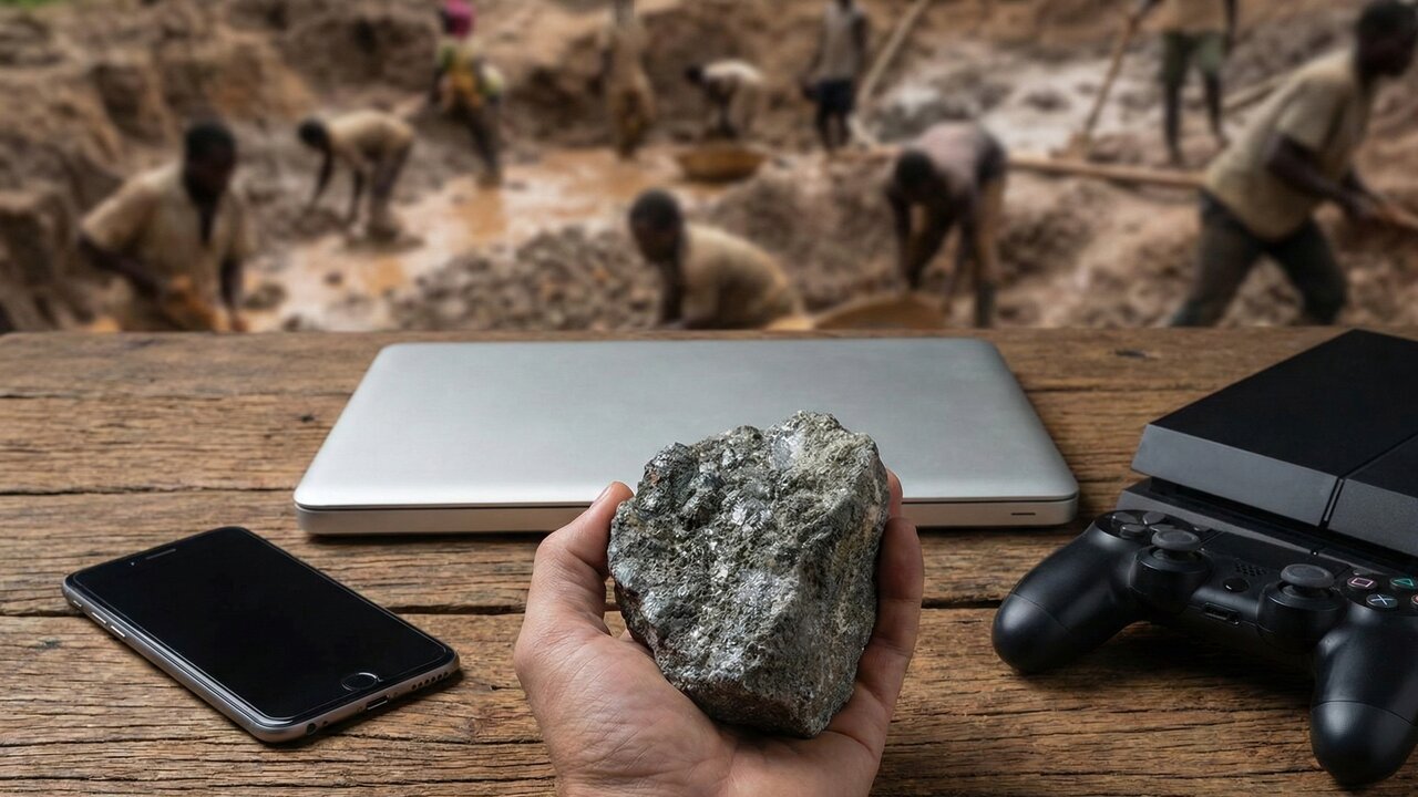 Esqueça o lítio: este mineral cinza move os celulares da Apple e Samsung, mas financia conflitos e o lado sombrio da tecnologia