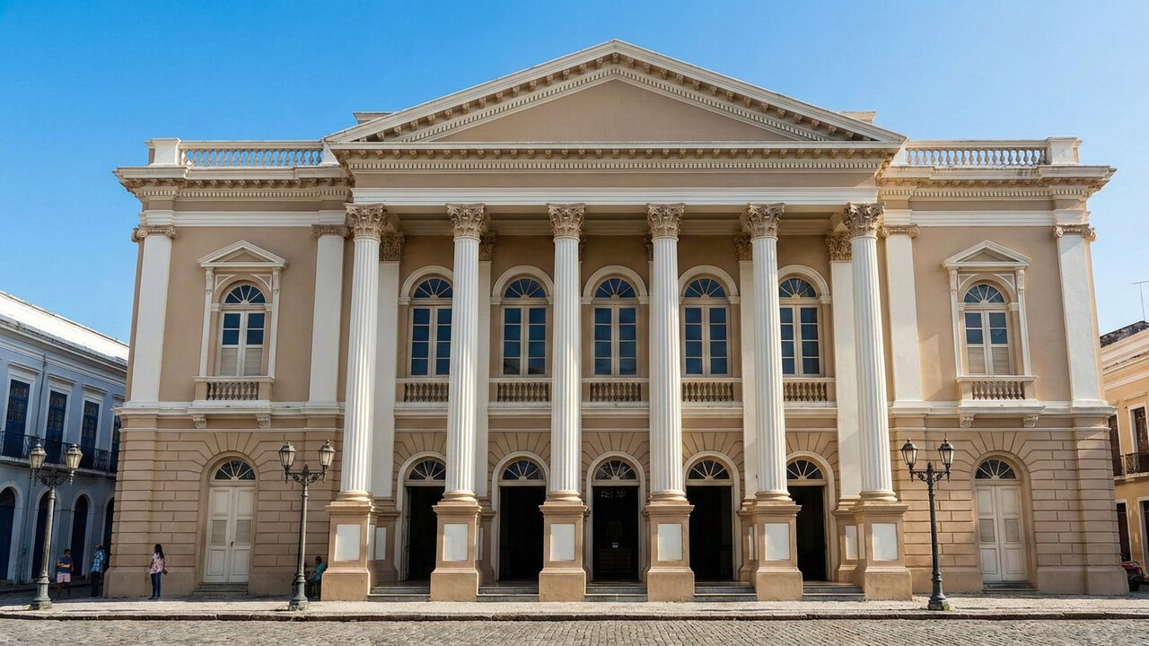 Com sua fachada neoclássica e interior luxuoso, a estrutura é o segundo teatro mais antigo do Brasil e um ícone cultural do Maranhão