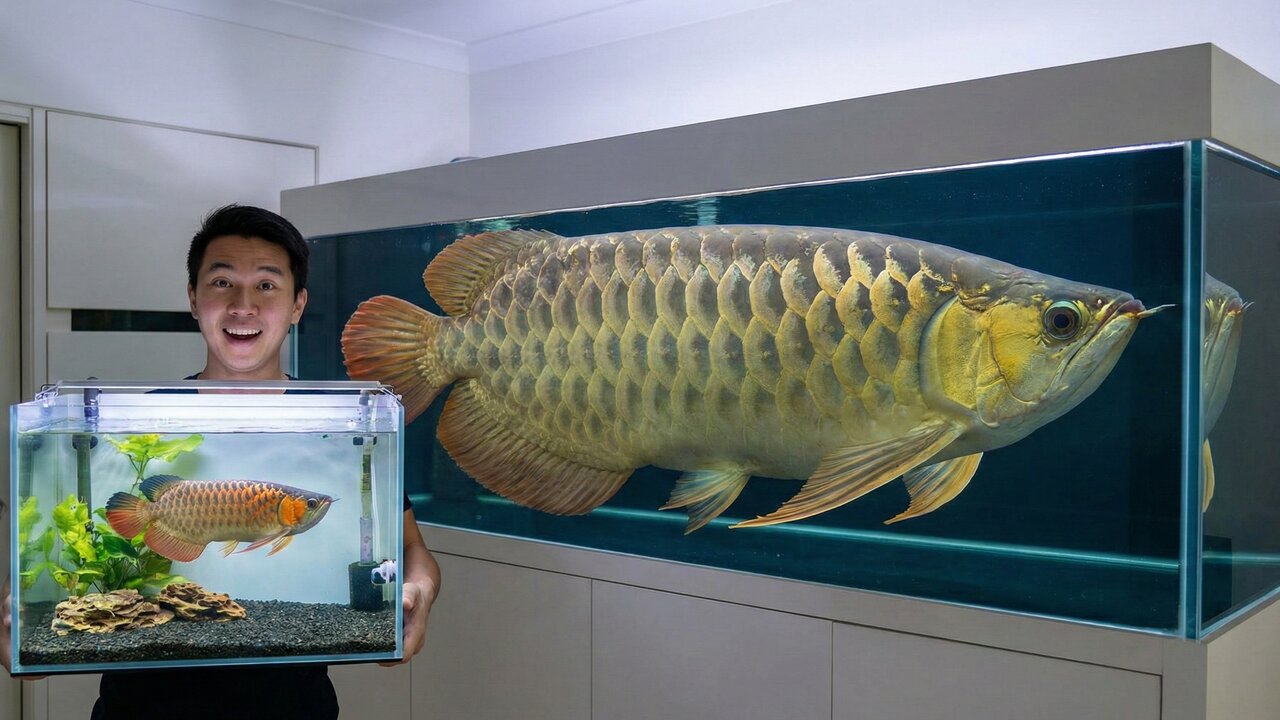 Eles crescem tanto que um aquário comum se torna pequeno demais para eles
