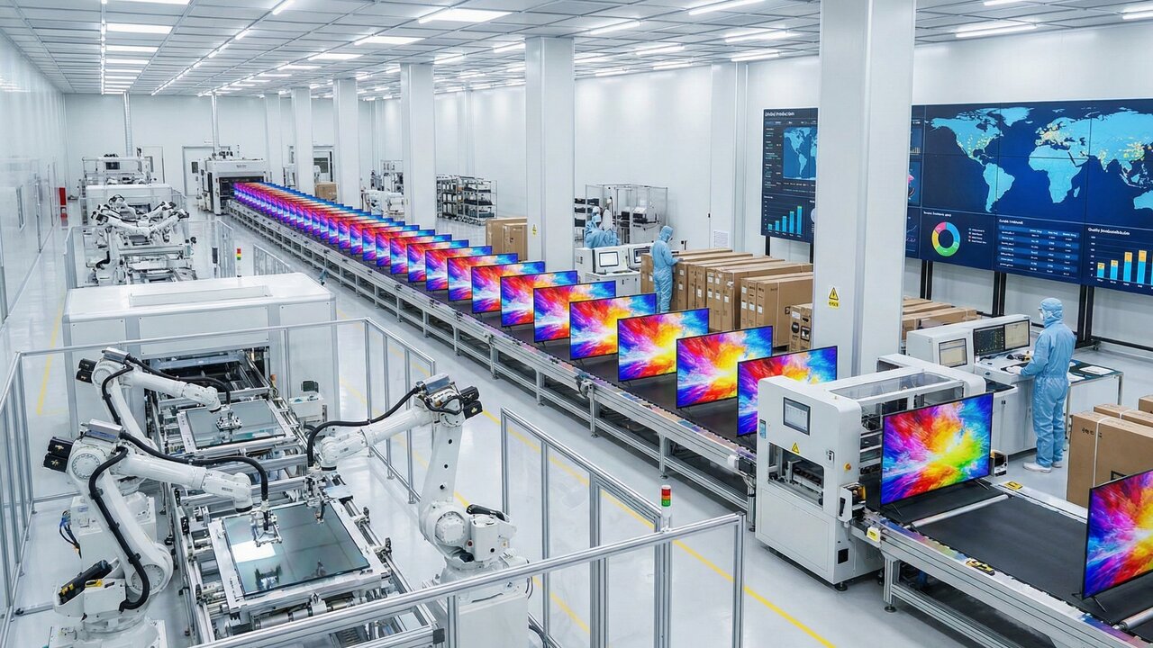 Milhares de LEDs e robôs de alta precisão em salas limpas: é assim que as Smart TVs são montadas
