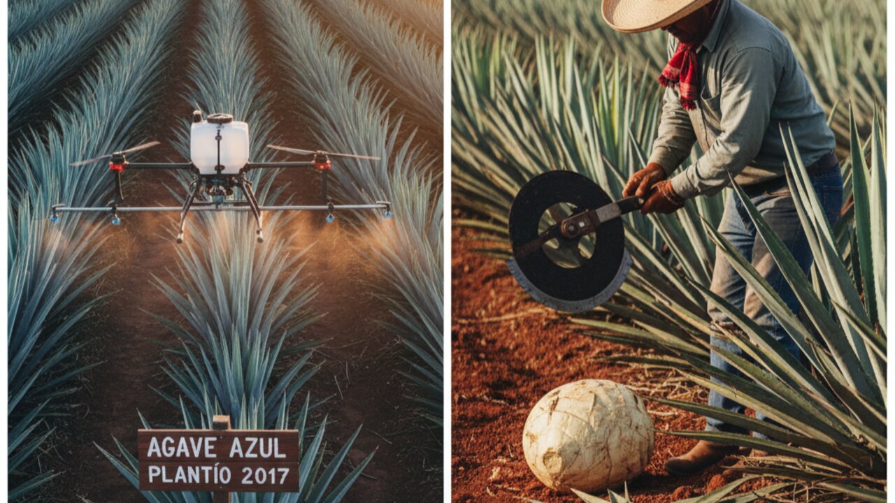 O trabalho de anos e a colheita manual do agave-azul, a planta que dá origem à tequila premium