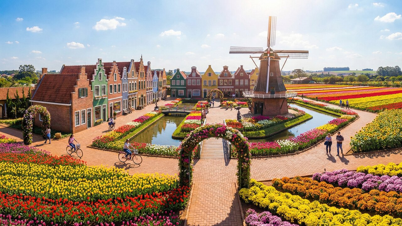 Nem Europa, nem Estados Unidos: cidade brasileira tem arquitetura holandesa e moinho de vento original