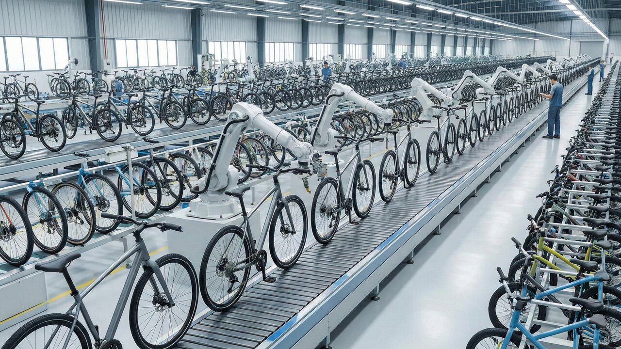 Com tubos de alumínio soldados a laser e testes de impacto rigorosos é assim que a engenharia monta a bicicleta que suporta o seu peso