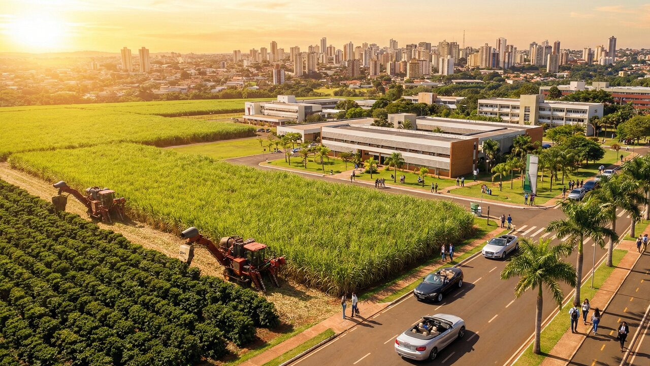 Cidade do interior de SP, situada a 546 metros de altitude, tem um dos maiores polos universitários