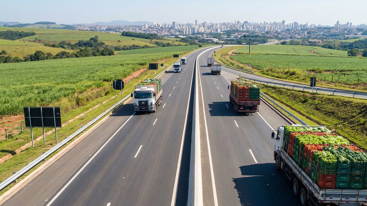 Rodovia paulista de 89 km vira a espinha dorsal do agronegócio; a SP-250 conecta produtores do interior à capital.